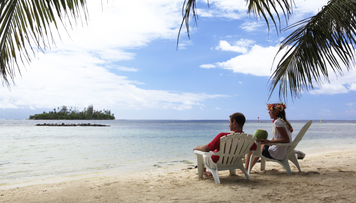 Heiraten in Französisch Polynesien - Paar am Strand - Französisch Polynesien