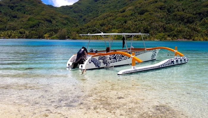 Ausflug Lagunentour mit Auslegerkanu & Mittagessen Huahine - Boot - Tahiti