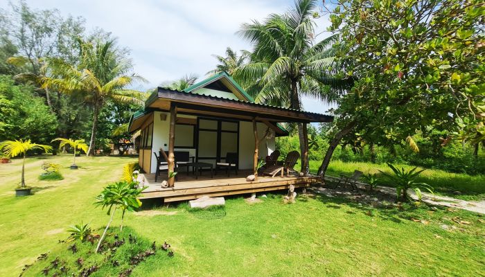 Pension Le Kuriri Maupiti - Bungalow Außenansicht - Tahiti