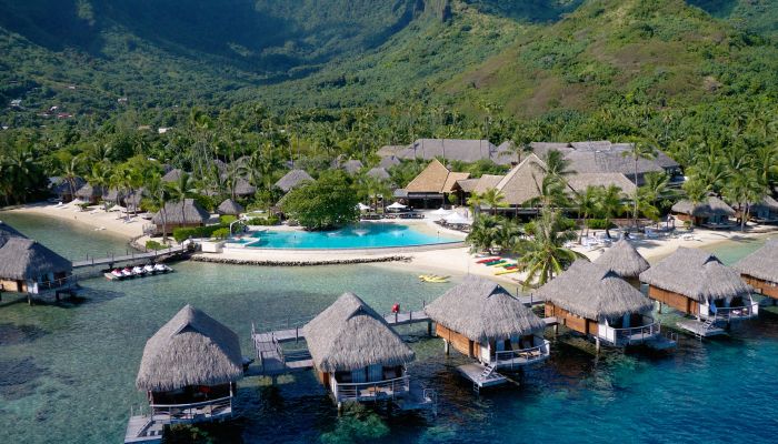 Hotel Manava Beach Resort & Spa Moorea - Luftaufnahme - Tahiti