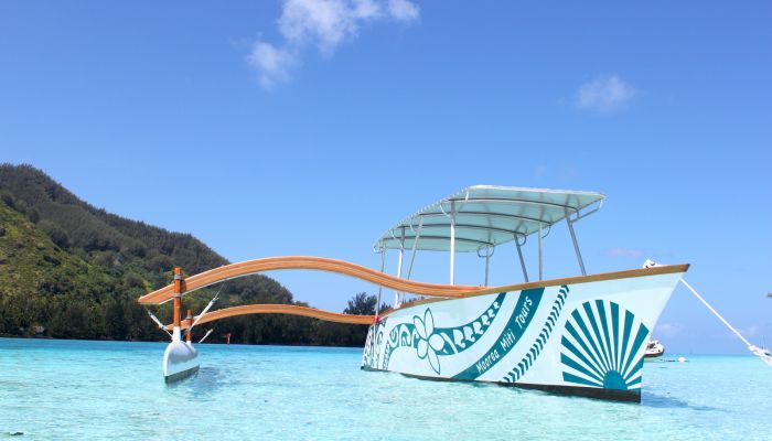 Moorea Ausflug Outrigger Miti Lagunentour - Auslegerkanu - Tahiti