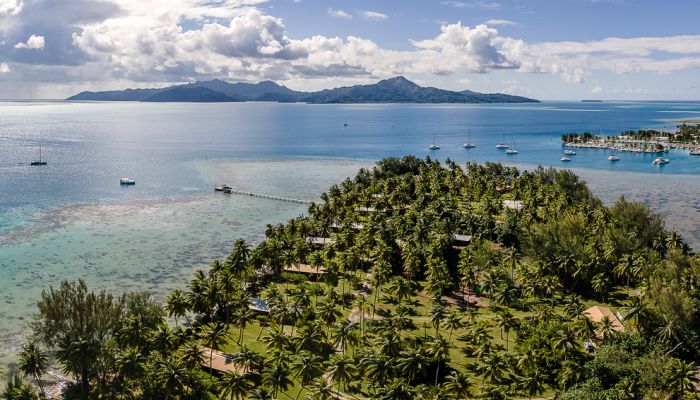 Pension Le Sunset Beach Raiatea - Luftaufnahme - Tahiti