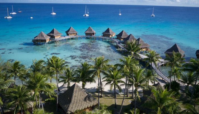 Hotel Kia Ora Resort & Spa Rangiroa - Luftaufnahme - Tahiti