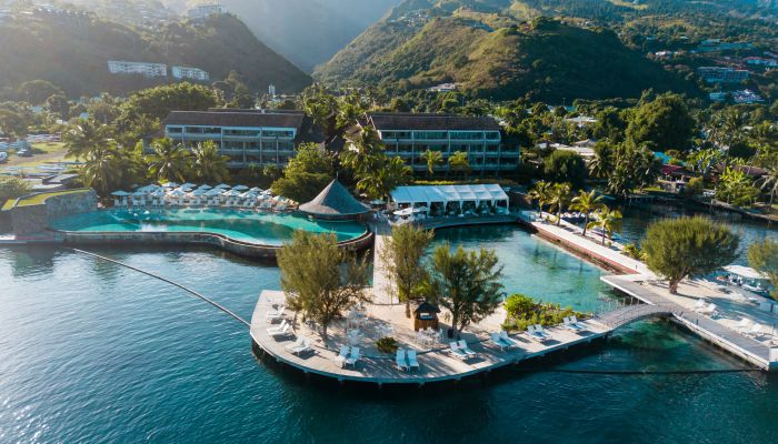 Hotel Te Moana Tahiti Resort - Luftaufnahme - Tahiti