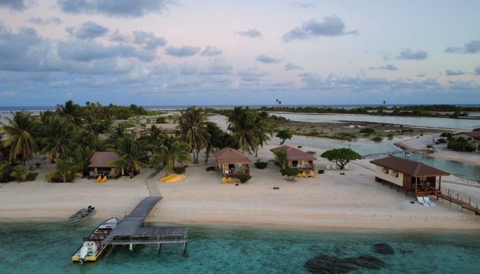 Pension Hakamanu Lodge Tikehau - Luftaufnahme - Tahiti