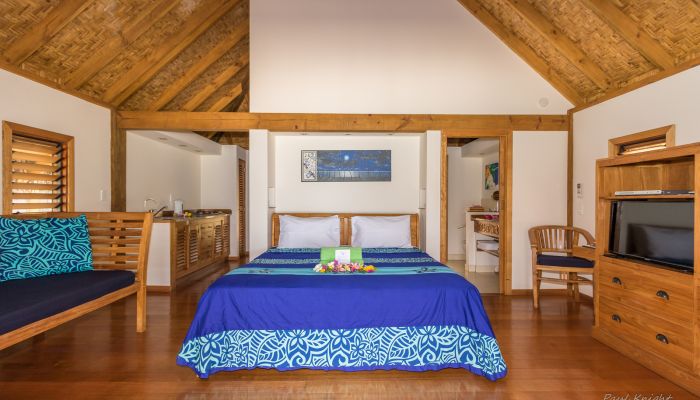 Hotel Etu Moana Beach Villas Aitutaki - Schlafzimmer - Cook Inseln