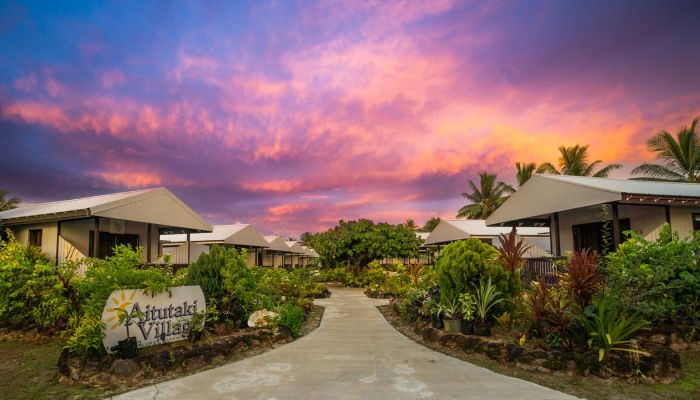 Hotel Aitutaki Village - Sonnenuntergang - Cook Inseln