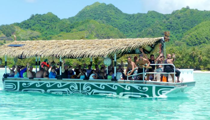 Tagesausflug Koka Lagunenkreuzfahrt Rarotonga - Glasbodenboot - Cook Inseln